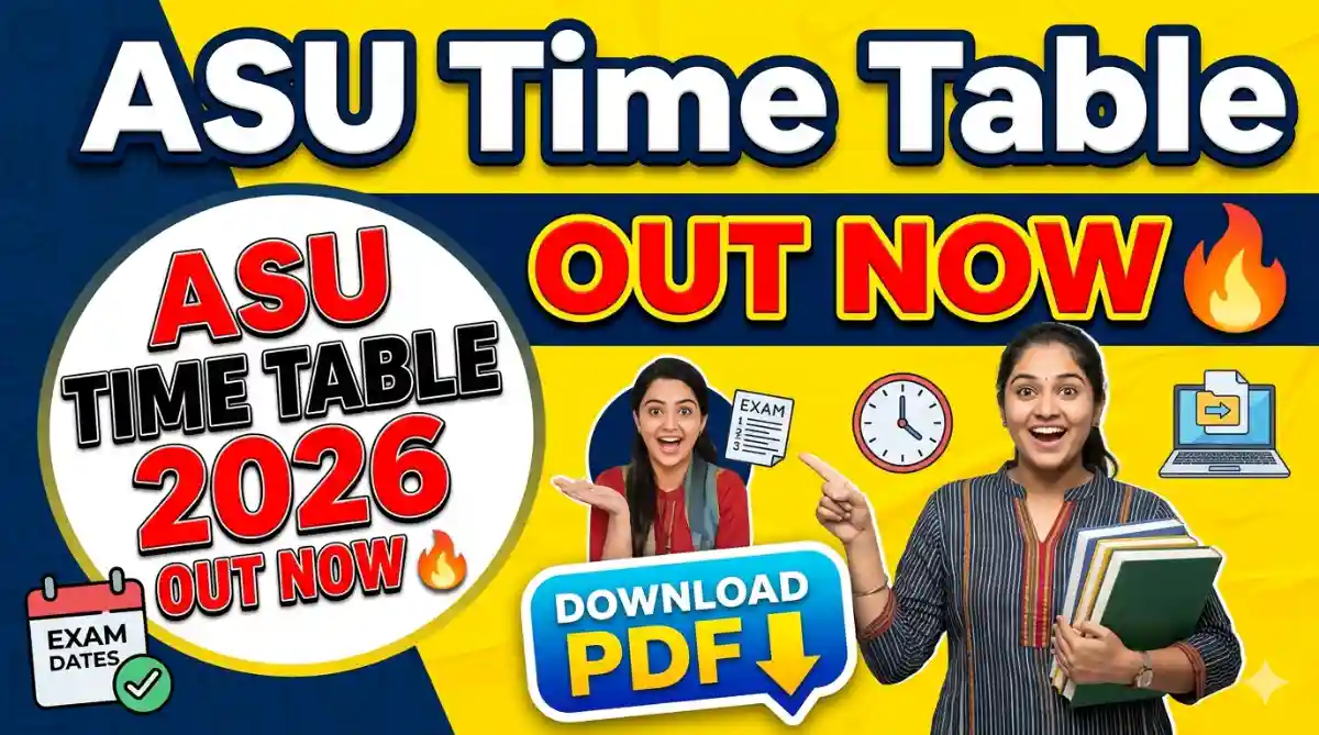 Allahabad State University Time Table 2026 (Out Now) – ASU BA BSc BCom MA MSc Exam Routine @ prsuprayagraj.in