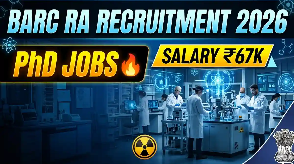 BARC Research Assistant Recruitment 2026 Apply Online for RA 100+ Posts