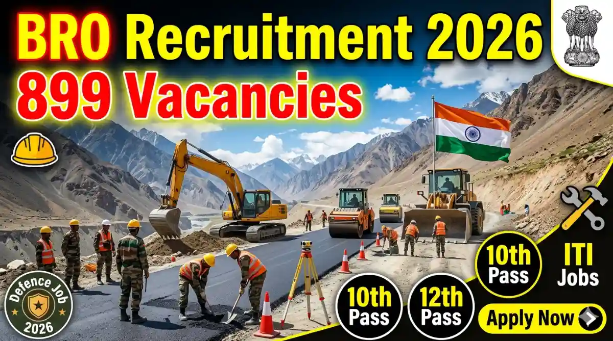 Border Road Organisation Vaccancies 2026 Apply for 899 Posts Complete Details
