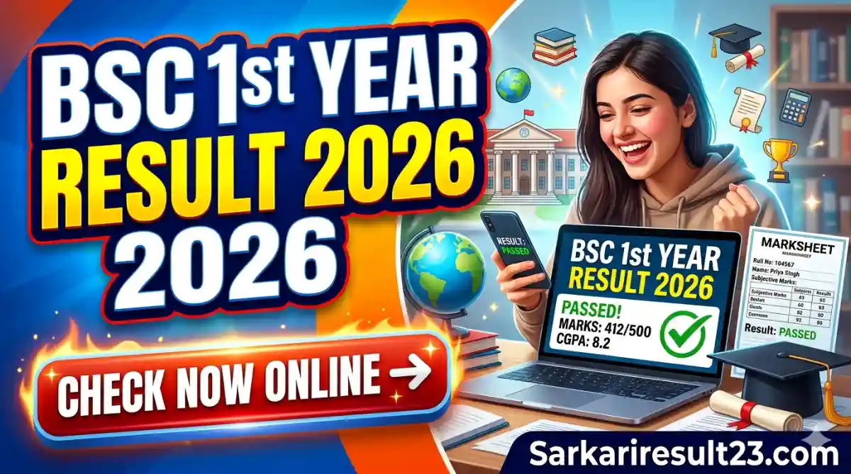 Bsc 1st Year Result 2026 Released Check University Wise B.Sc First Year Results Online