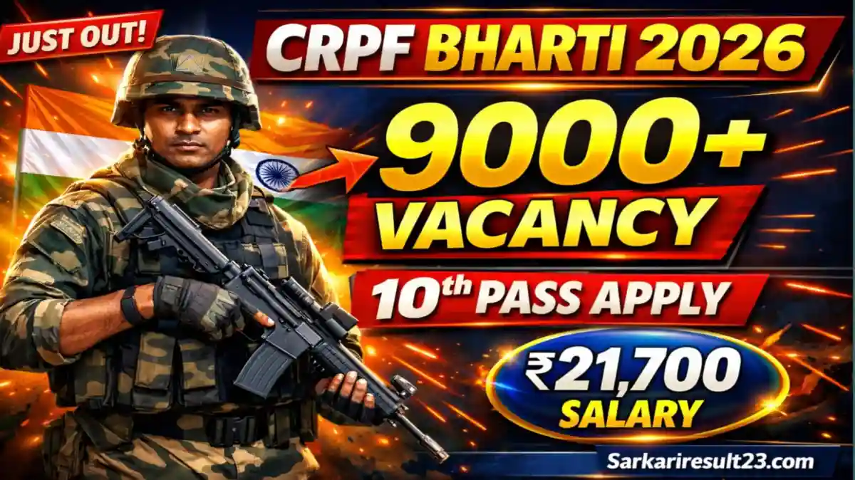 CRPF Constable Tradesmen Recruitment 2026 Online Apply 9,175 Posts Technical, Tradesmen & Pionee
