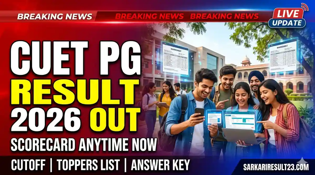 CUET PG Result 2026 Live Update NTA Scorecard Releasing Anytime, Cutoff, Toppers List & Result Link