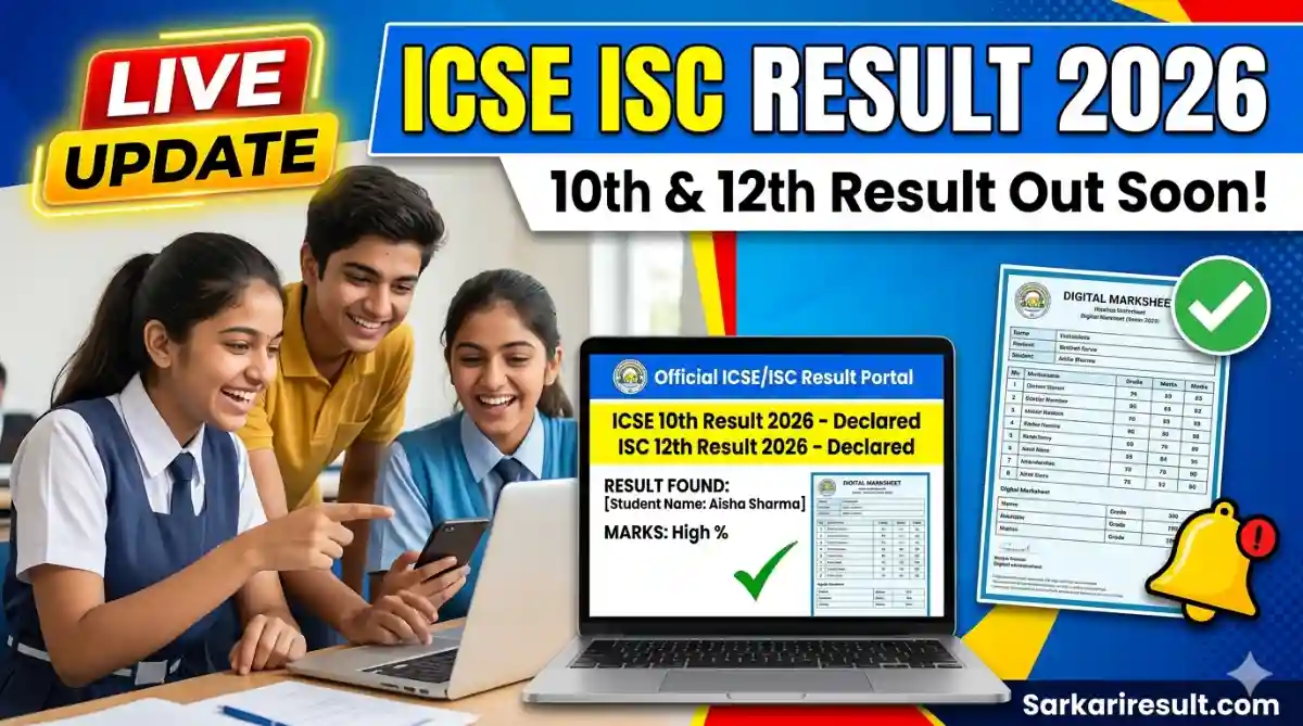 ICSE, ISC Result 2026 Soon @results.cisce.org Check CISCE Class 10th & 12th Results Date, Time and Direct Link