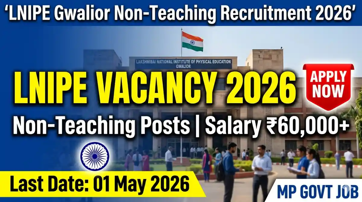 LNIPE Gwalior Non-Teaching Recruitment 2026 Apply Online for 15+ Posts