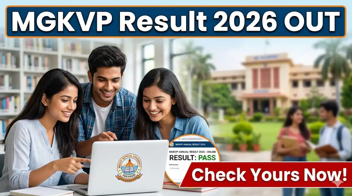 MGKVP Result 2026 (OUT) BA BSc BCom MA MSc MCom Check @ mgkvp.ac.in